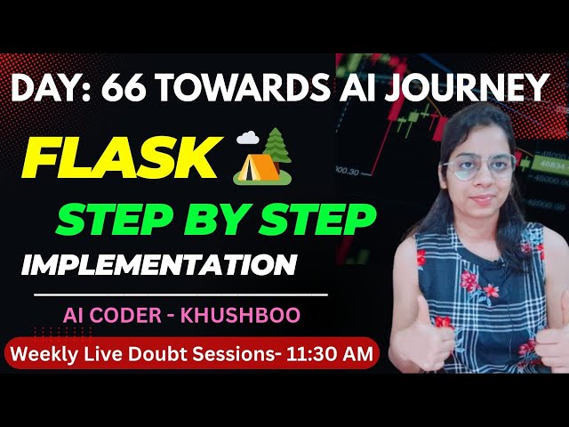 Day 66: Python Flask Web Framework | Step-by-Step Practical API Development | Complete AI Journey