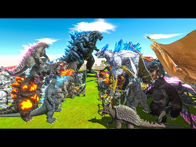 Godzilla Size Comparison 1954-2024 | All Godzilla Forms vs All Kaiju | ARBS