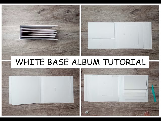 8x8 WHITE BASE ALBUM TUTORIAL ✂️ | ~ Start to Finish ~ | Album in a few hours | Scrapbook Mini Album