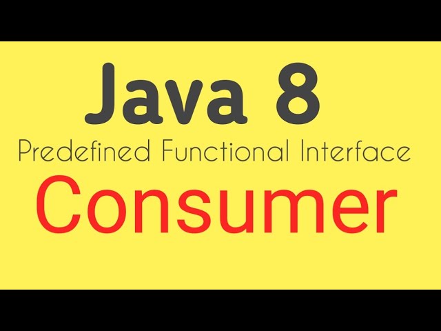 Java 8 Consumer || Predefined Functional Interfaces in Java 8 || Java by Ponnam Jay || core java ||