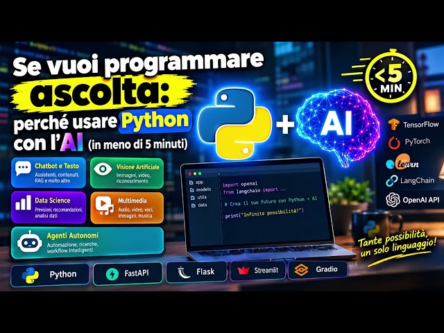 Se vuoi programmare ascolta: perché usare Python con l'AI (in meno di 5 minuti)