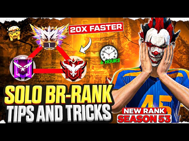 (New Season) Solo Rank Push Secret Grandmaster Strategy | Win Every Solo Match Tips And Tricks 