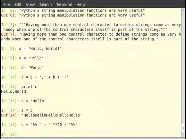 Getting started with strings - English