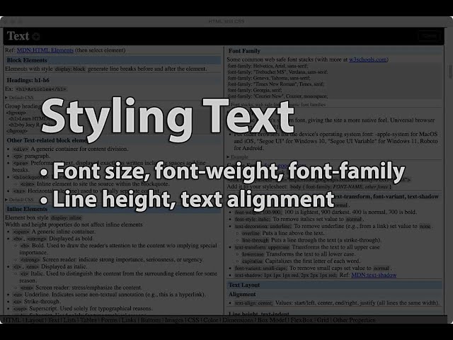 Learn HTML, CSS, and Bootstrap by building a blog site. Part 6) Text