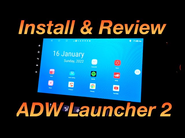 Install and Review ADW launcher 2 for Android Head Unit