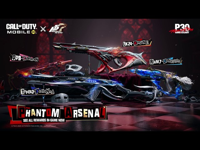 Call of Duty®: Mobile x Persona 5 Royal - Phantom Arsenal Series Armory Trailer