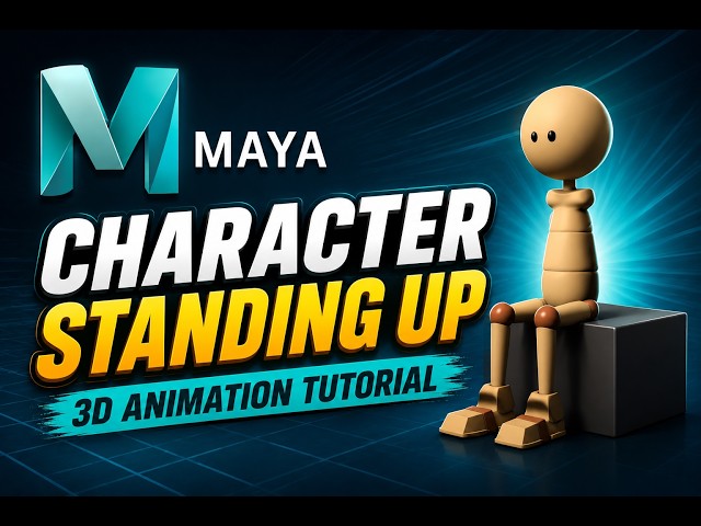 How to Animate a Character Standing Up in Maya 2022 (Easy Workflow)