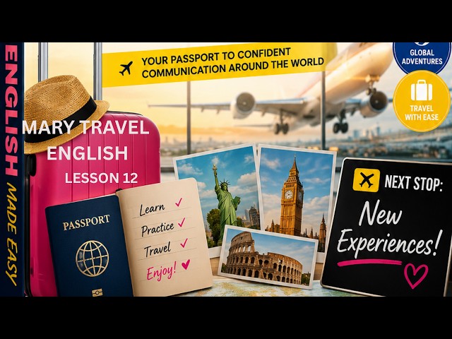 MARY TRAVEL ENGLISH LESSON 12