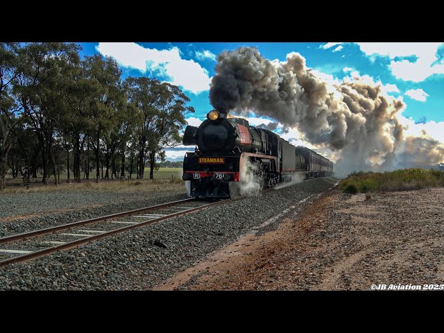 Steamrail Victoria's Kings Birthday Long Weekend Steam Train Tours around Bendigo with R761 and S301