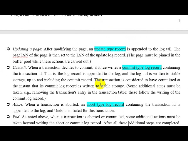 DATABASE RECOVERY (undergraduate)