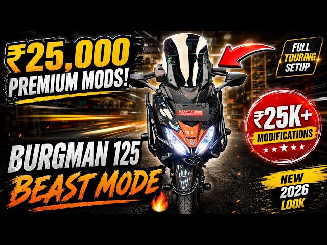 Suzuki Burgman 125 Premium Modification 2026 | Touring Setup | Full Cost & Review