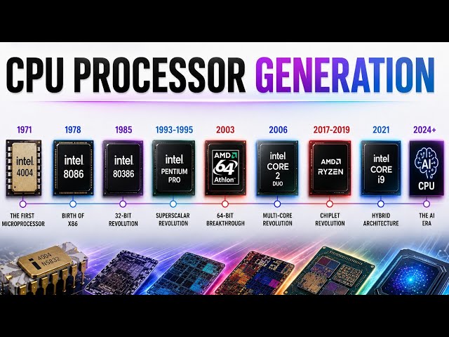 From Intel 4004 to AI CPUs explained in 10 mins || RapidSpecs 