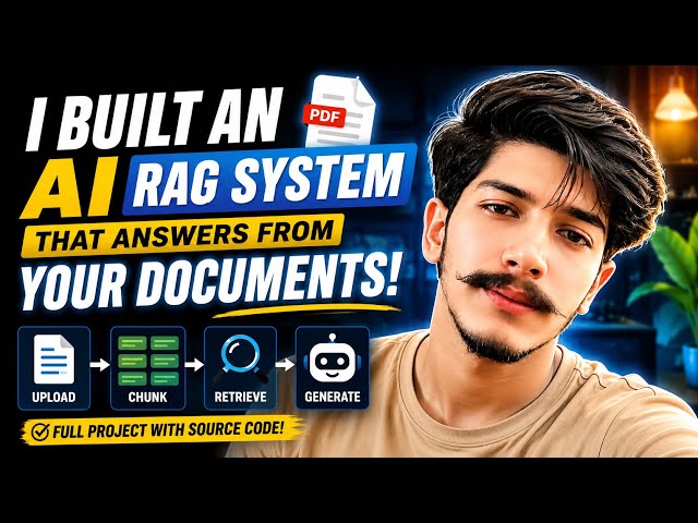 Build a RAG AI with Python & FastAPI 🤖 | Full Project