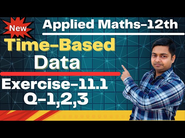 Time Based Data,Ex-11.1(Q-1,2,3),Applied Maths-12th | 3-Yearly Moving Average @sushantclasses6634
