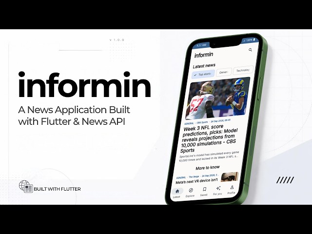 Informin! A News Application Built with Flutter and News API.
