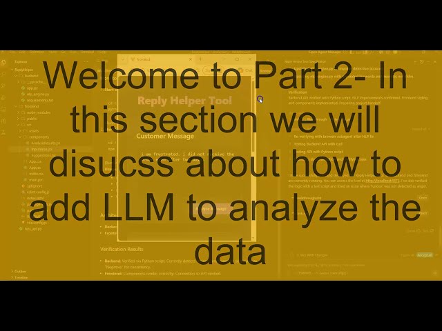 Antigravity Live Demo: Part Two - AI agent-with app dev - Demo -  Reply Helper app -LLM addition