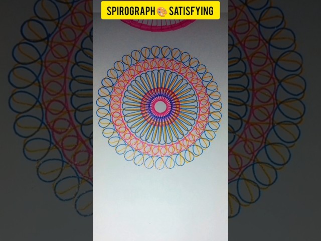 how to make magical drow asmr spirograph satisfying art' geometry pattern circle ⭕design #satisfying