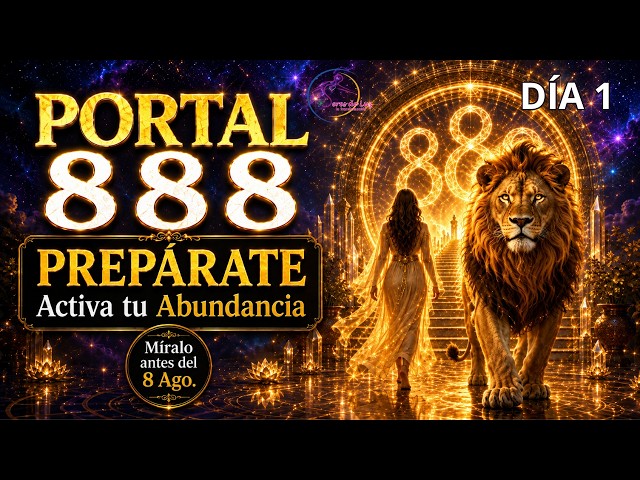 PORTAL del León 8/8 2026 🌀PORTAL 888 🧙‍♂️Prepárate para Activar la Abundancia Y Nuevos Comienzos