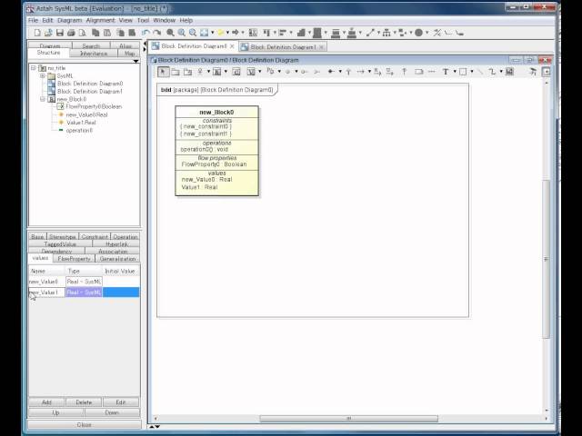 Block Definition Diagram in Astah SysML