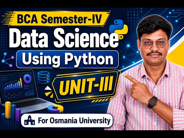 ⚡ Unit-3 Data Science Using Python | BCA Semester-IV | Most Important Questions Explained #exam #bca
