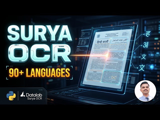 Surya OCR Python Tutorial | Multilingual OCR & Document AI for 90+ Languages