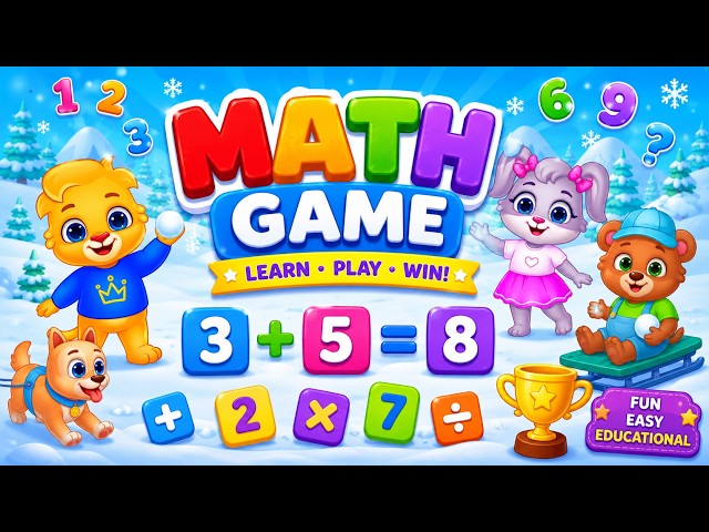 Math Game for Kids 🔢➕ | Learn Addition & Numbers | Fun Math Learning for Preschool & Kindergarten