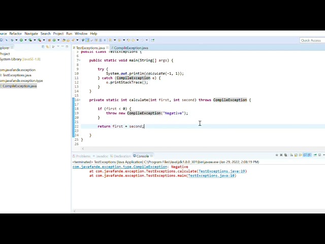 Java Custom Exception | Java Programming | Checked/Unchecked Exception
