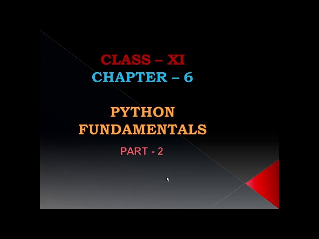 Python Fundamentals Class 11 Computer Science | Operators, Punctuators and Assignments