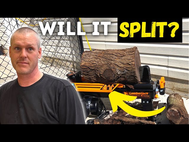 Electric 6.5 Ton WEN Log Splitter vs 13" Log (Who Will Win?)