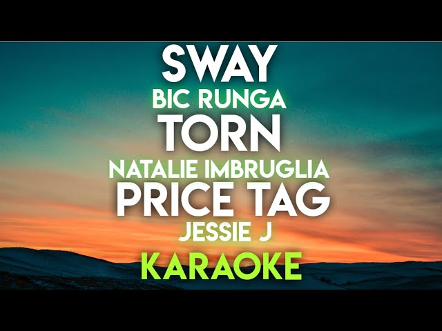 SWAY - BIC RUNGA │ TORN - NATALIE IMBRUGLIA │ PRICE TAG - JESSIE J (KARAOKE VERSION)