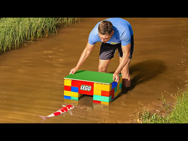MEGA Lego Fish Trap Catches Colorful Fish