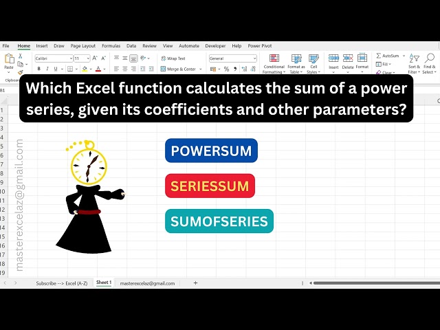 #93 -  Excel formula question and answer