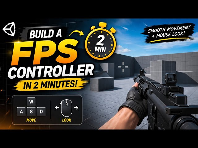 How I Made a Smooth FPS Controller in Unity (1:30 Minutes!)