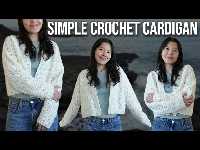 Simple Crochet Cardigan Tutorial