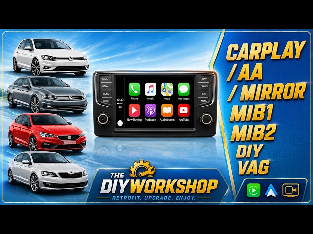 Volkswagen Golf Seat Skoda MIB1 & MIB2 Wireless Carplay Installation Tutorial AutoABC