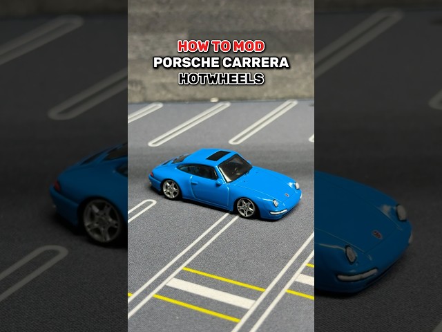 HOW TO MOD PORSCHE CARRERA #hotwheels #diy #custom #porsche #tutorial