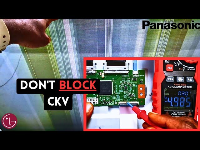 How to Fix VERTICAL LINES on LED LCD TV