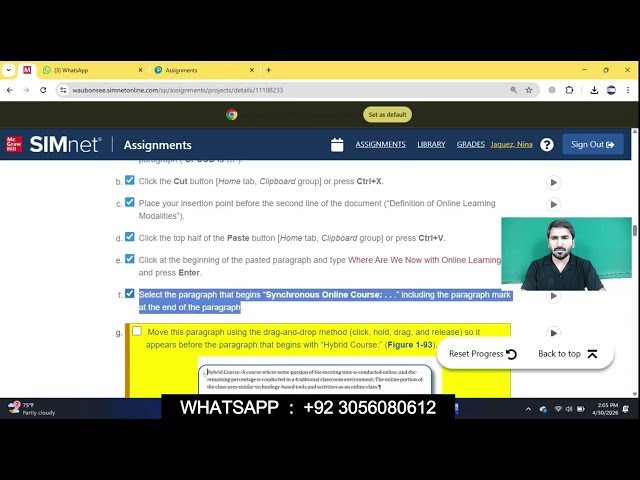 Word 2024 In Practice - Ch 1 Guided Project 1-2 | Word 2024 Ch 1 Guided Project 1-2 #simnet #simnet