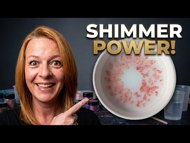 Wendy Creates Water Colour Effect Trays Using Shimmer Powders