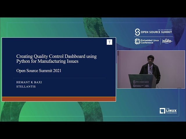 Creating Quality Control Dashboard using Python for Manufacturing Issues - Hemant K Baxi, Stellantis