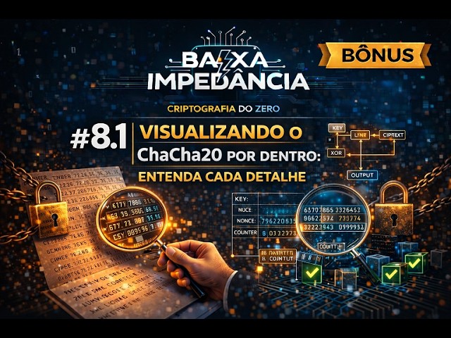 Criptografia do Zero #8.1 | Visualizando o ChaCha20 por dentro: entenda cada detalhe