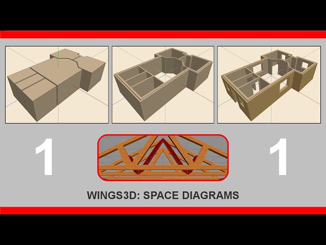 WINGS3D: SPACE DIAGRAMS - T1: 3D-MODELLING FROM A 2D FLOOR PLAN