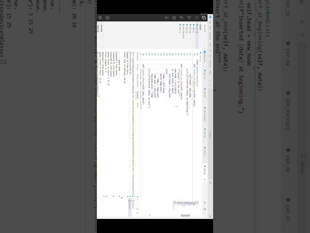 IMPLEMENTATION OF DOUBLY LINKED LIST