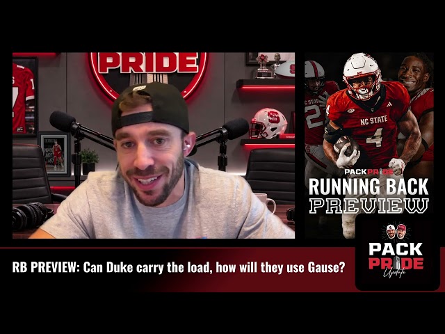 NC STATE FOOTBALL PREVIEWS | RB:  Can Duke carry the load? How does Gause fit?  What about Paylor?