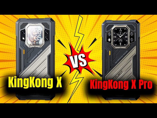 Which should you buy? The Cubot Kingkong X or the Cubot Kingkong X Pro? Decide in just 2 minutes.