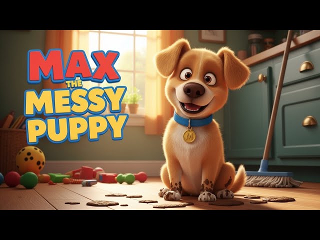 Max the Messy Dog | Funny and Heartwarming Nursery Rhyme for Kids | Sing-Along Learning Song