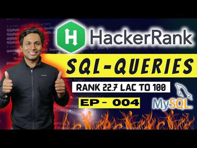 04 Master SQL for Data Engineering & Testing | HackerRank 🔥Solutions Explained | SQL Cheatcode #sql