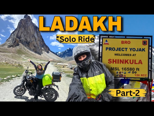 EP-2 MANALI TO GONBO RONGJON🥶🌧️ | Cold Rain, Tough Roads & Solo Ride | Ladakh 2026