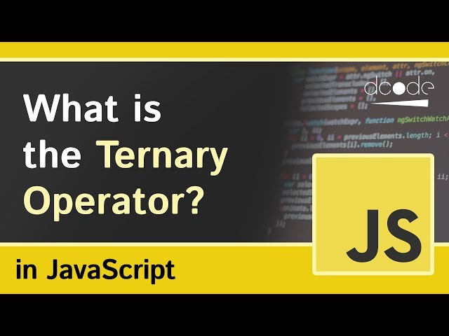 Javascript Tutorial - Ternary Operator (Short-Hand If)