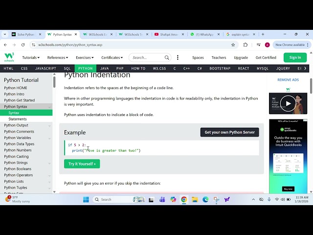 Python basic from W3 school